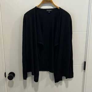 Lily Morgan black sparkly  cardigan size medium